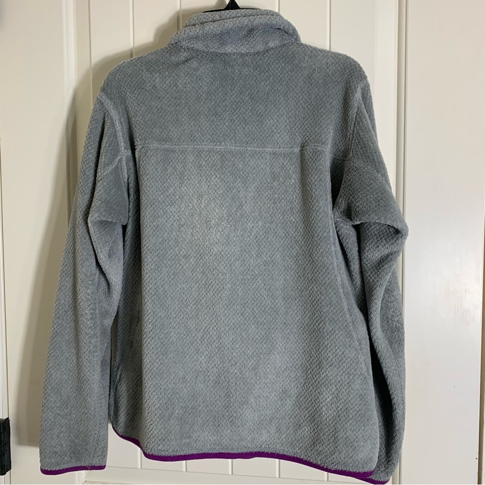Patagonia Retool Snap Purple and Gray Pullover Women's Fleece Size Small - Picture 2 of 6